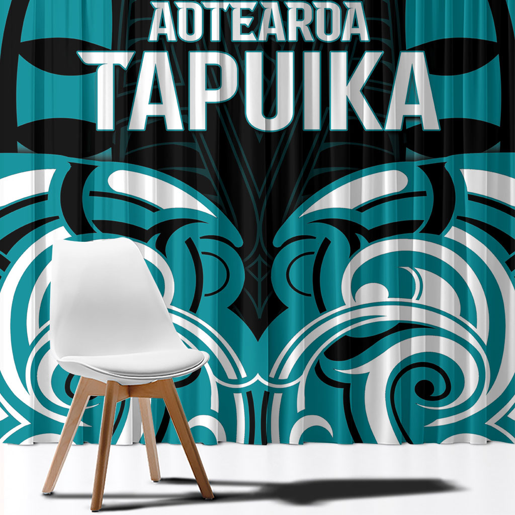 Aotearoa Tapuika Window Curtain New Zealand Traditional Maori Pattern DT05 - Polynesian Pride