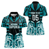 Custom Aotearoa Tapuika Women Polo Shirt New Zealand Traditional Maori Pattern DT05 - Polynesian Pride