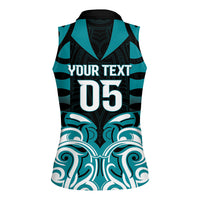 Custom Aotearoa Tapuika Women Sleeveless Polo Shirt New Zealand Traditional Maori Pattern DT05 - Polynesian Pride