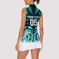 Custom Aotearoa Tapuika Women Sleeveless Polo Shirt New Zealand Traditional Maori Pattern DT05 - Polynesian Pride