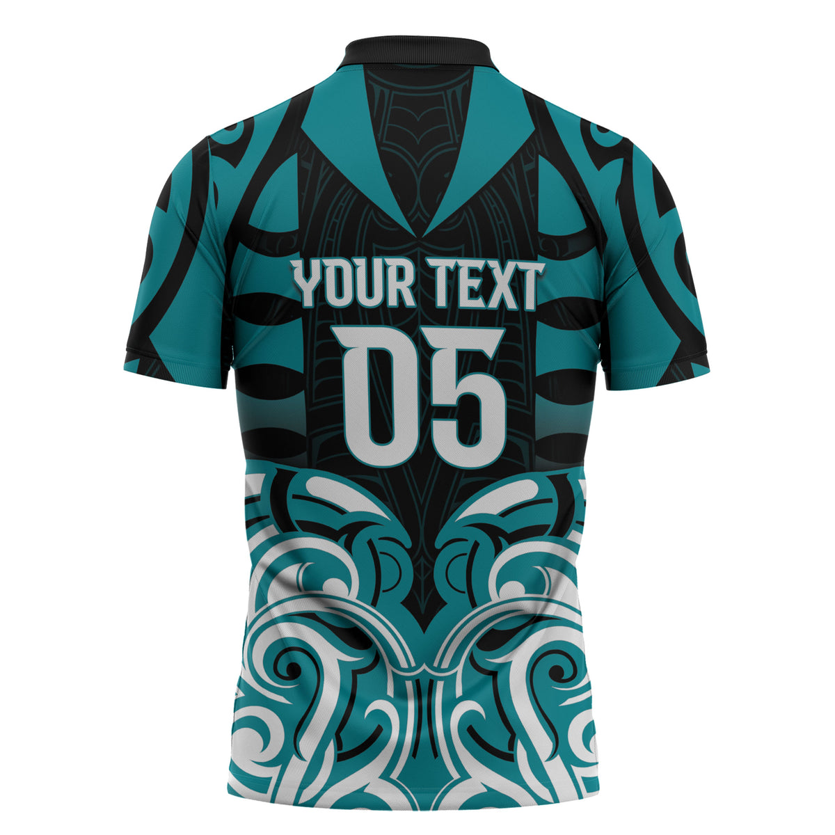 Custom Aotearoa Tapuika Zipper Polo Shirt New Zealand Traditional Maori Pattern DT05 - Polynesian Pride