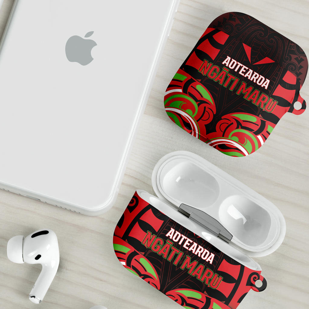 Aotearoa Ngati Maru AirPods Case New Zealand Traditional Maori Pattern DT05 - Polynesian Pride