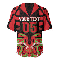 Custom Aotearoa Ngati Maru Baseball Jersey New Zealand Traditional Maori Pattern DT05 - Polynesian Pride