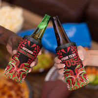 Custom Aotearoa Ngati Maru 4 in 1 Can Cooler Tumbler New Zealand Traditional Maori Pattern DT05 - Polynesian Pride