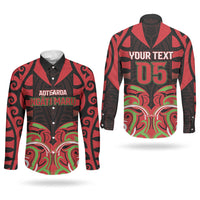Custom Aotearoa Ngati Maru Couples Matching Summer Maxi Dress and Long Sleeve Button Shirt New Zealand Traditional Maori Pattern DT05 - Polynesian Pride