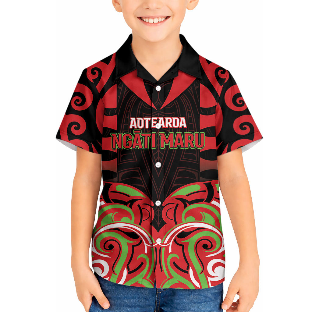Custom Aotearoa Ngati Maru Hawaiian Shirt New Zealand Traditional Maori Pattern DT05 - Polynesian Pride