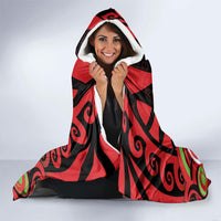 Aotearoa Ngati Maru Hooded Blanket New Zealand Traditional Maori Pattern DT05 - Polynesian Pride