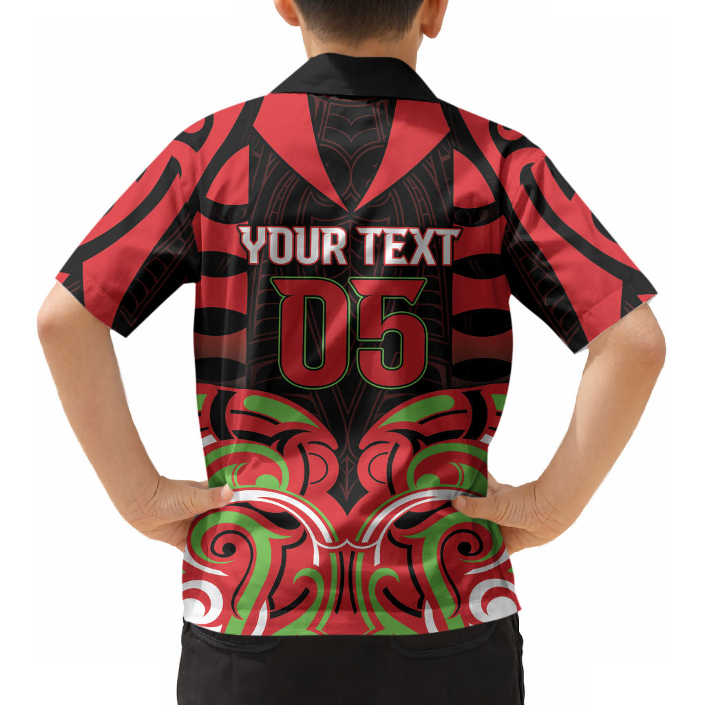 Custom Aotearoa Ngati Maru Kid Hawaiian Shirt New Zealand Traditional Maori Pattern DT05 - Polynesian Pride