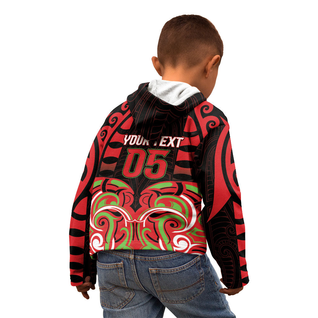 Custom Aotearoa Ngati Maru Kid Hoodie New Zealand Traditional Maori Pattern DT05 - Polynesian Pride