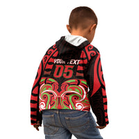 Custom Aotearoa Ngati Maru Kid Hoodie New Zealand Traditional Maori Pattern DT05 - Polynesian Pride