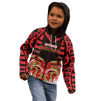 Custom Aotearoa Ngati Maru Kid Hoodie New Zealand Traditional Maori Pattern DT05 - Polynesian Pride