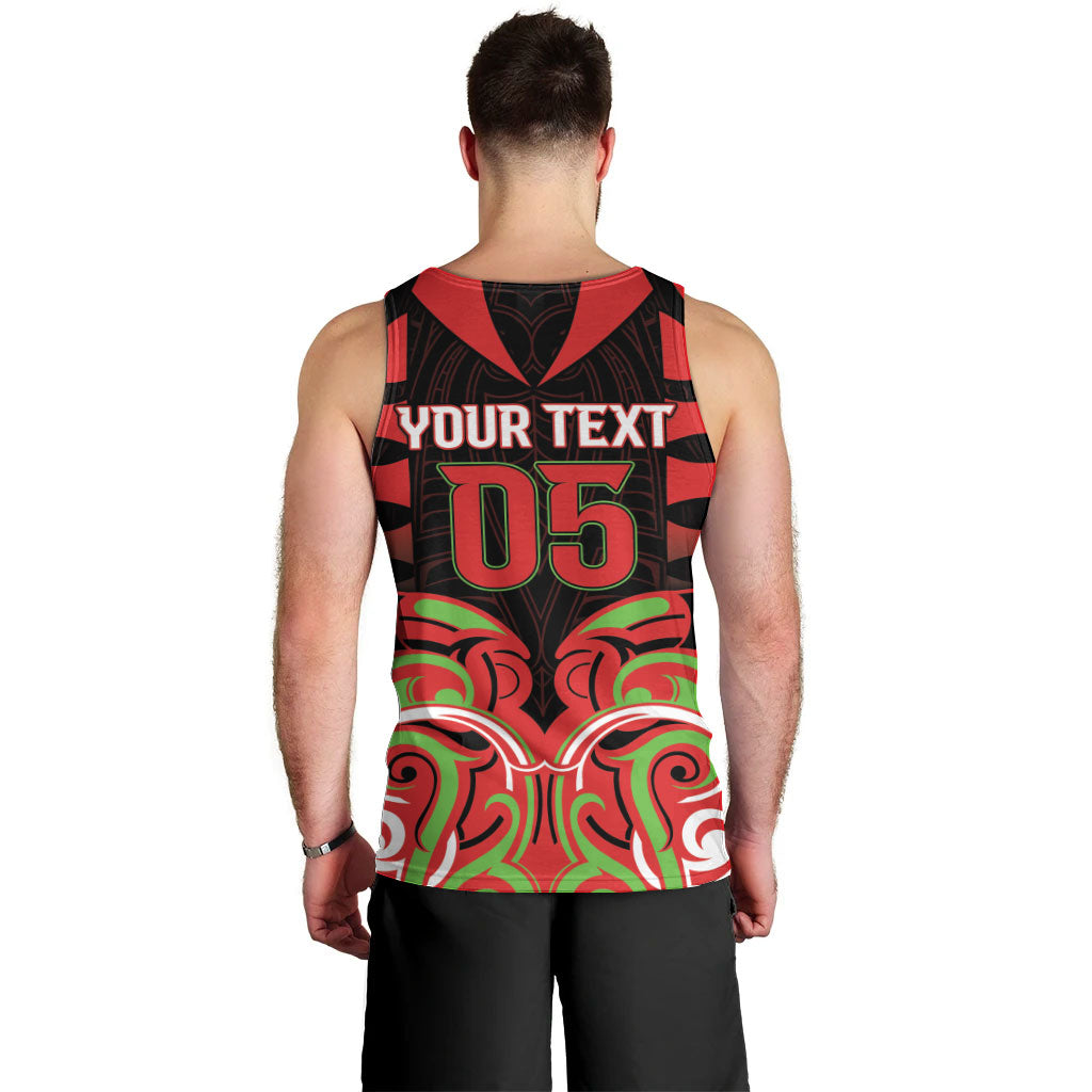 Custom Aotearoa Ngati Maru Men Tank Top New Zealand Traditional Maori Pattern DT05 - Polynesian Pride