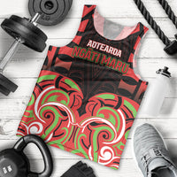 Custom Aotearoa Ngati Maru Men Tank Top New Zealand Traditional Maori Pattern DT05 - Polynesian Pride