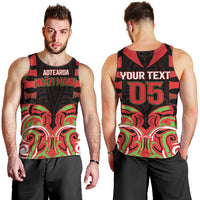 Custom Aotearoa Ngati Maru Men Tank Top New Zealand Traditional Maori Pattern DT05 - Polynesian Pride