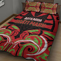 Aotearoa Ngati Maru Quilt Bed Set New Zealand Traditional Maori Pattern DT05 - Polynesian Pride