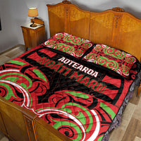 Aotearoa Ngati Maru Quilt Bed Set New Zealand Traditional Maori Pattern DT05 - Polynesian Pride
