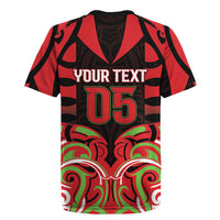 Custom Aotearoa Ngati Maru Rugby Jersey New Zealand Traditional Maori Pattern DT05 - Polynesian Pride