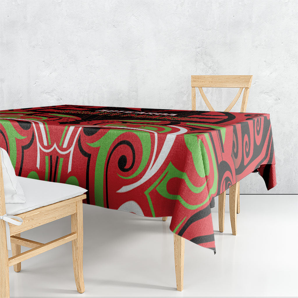 Aotearoa Ngati Maru Tablecloth New Zealand Traditional Maori Pattern DT05 - Polynesian Pride