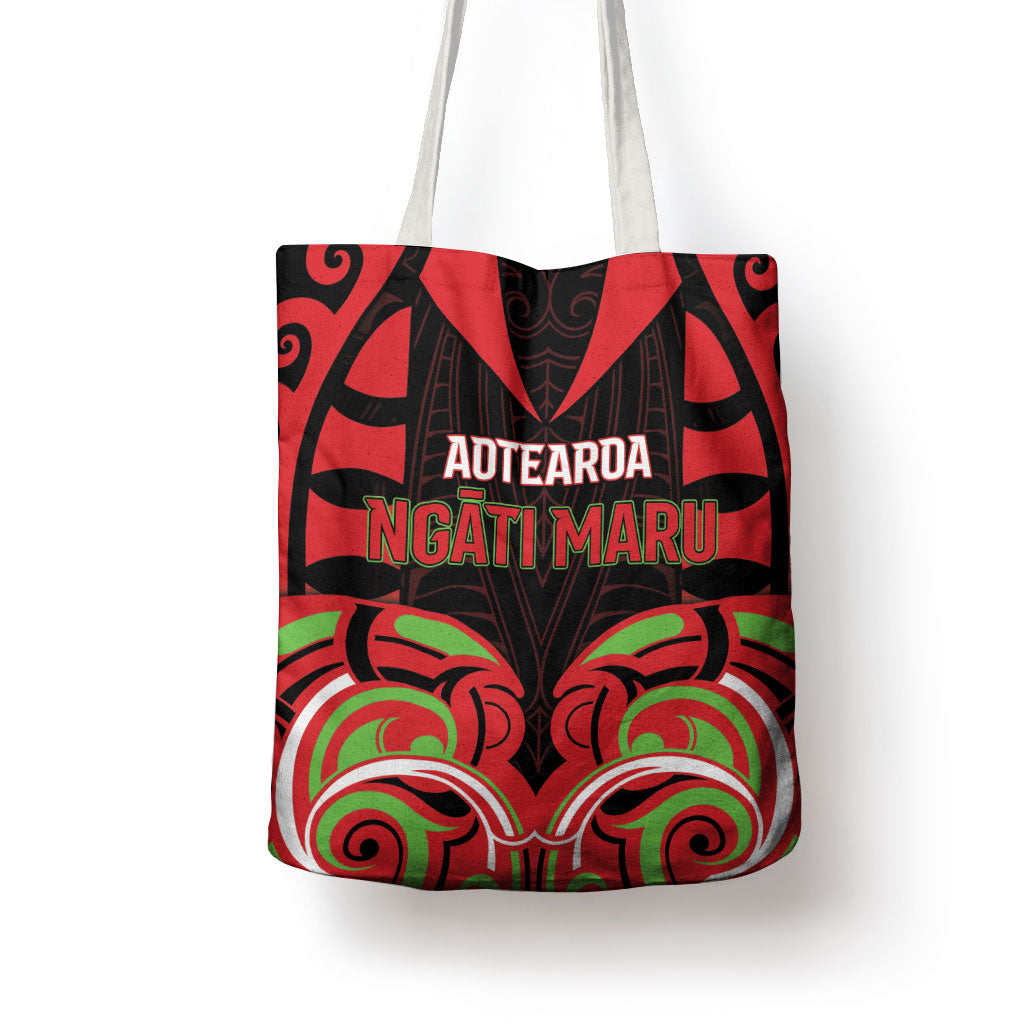 Aotearoa Ngati Maru Tote Bag New Zealand Traditional Maori Pattern DT05 - Polynesian Pride