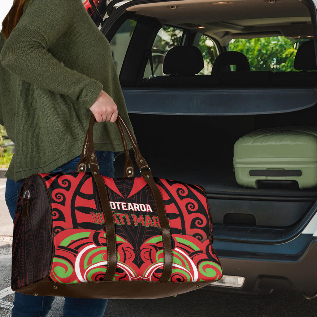 Aotearoa Ngati Maru Travel Bag New Zealand Traditional Maori Pattern DT05 - Polynesian Pride