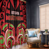 Aotearoa Ngati Maru Window Curtain New Zealand Traditional Maori Pattern DT05 - Polynesian Pride