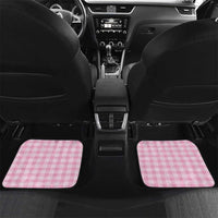 Pink Palaka Hawaiian And Japanese Car Mats Maneki Neko And Sakura Bloom DT05 Set 2pcs - Back Pink - Polynesian Pride