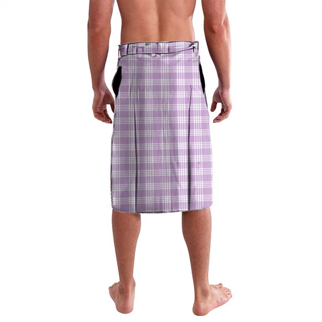 Purple Palaka Hawaiian And Japanese Lavalava Maneki Neko And Sakura Bloom DT05 - Polynesian Pride