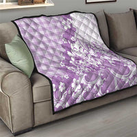 Purple Palaka Hawaiian And Japanese Quilt Maneki Neko And Sakura Bloom