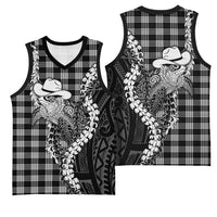 Black Hawaii Palaka Cowboy Turtle Basketball Jersey Hawaiian Paniolo Puakenikeni Maile Lei DT05 - Polynesian Pride