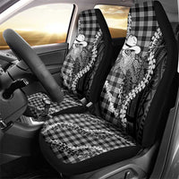 Black Hawaii Palaka Cowboy Turtle Car Seat Cover Hawaiian Paniolo Puakenikeni Maile Lei DT05 - Polynesian Pride