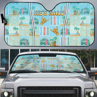 Hawaii Surfing Auto Sun Shade He'e Nalu