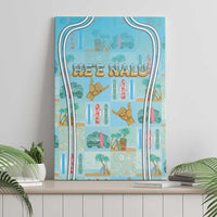 Hawaii Surfing Canvas Wall Art He'e Nalu