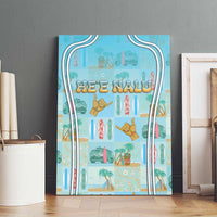 Hawaii Surfing Canvas Wall Art He'e Nalu