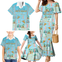 Custom Hawaii Surfing Family Matching Mermaid Dress and Hawaiian Shirt He'e Nalu DT05 - Polynesian Pride