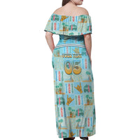 Custom Hawaii Surfing Family Matching Off Shoulder Maxi Dress and Hawaiian Shirt He'e Nalu DT05 - Polynesian Pride