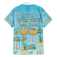 Custom Hawaii Surfing Family Matching Off Shoulder Short Dress and Hawaiian Shirt He'e Nalu DT05 - Polynesian Pride