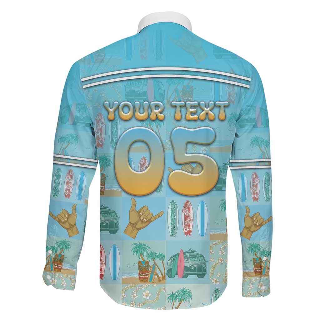 Custom Hawaii Surfing Family Matching Off Shoulder Short Dress and Hawaiian Shirt He'e Nalu DT05 - Polynesian Pride