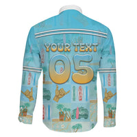 Custom Hawaii Surfing Family Matching Off Shoulder Short Dress and Hawaiian Shirt He'e Nalu DT05 - Polynesian Pride