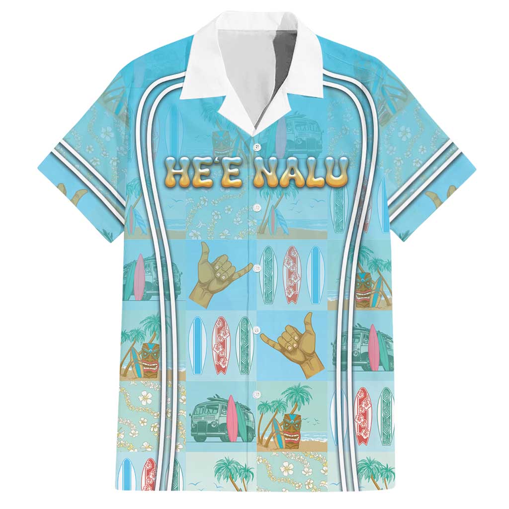 Custom Hawaii Surfing Hawaiian Shirt He'e Nalu DT05 Blue - Polynesian Pride