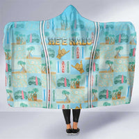 Hawaii Surfing Hooded Blanket He'e Nalu