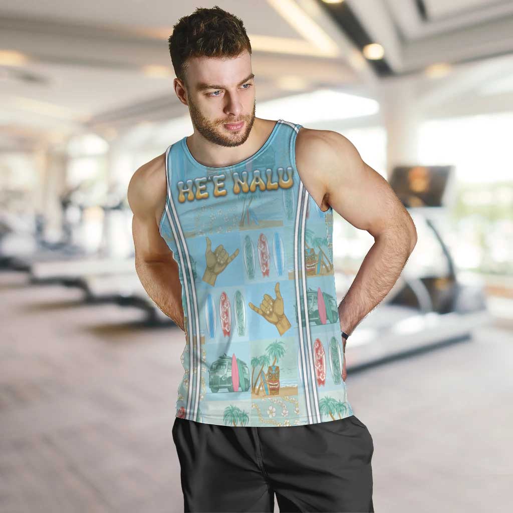 Custom Hawaii Surfing Men Tank Top He'e Nalu