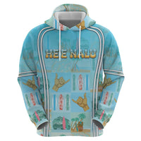 Custom Hawaii Surfing Zip Hoodie He'e Nalu