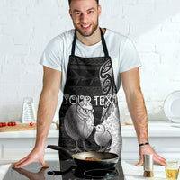 Personalised New Zealand Father's Day Apron Papa Kiwi Bird Tribal Pattern DT05 - Polynesian Pride