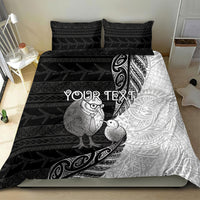 Personalised New Zealand Father's Day Bedding Set Papa Kiwi Bird Tribal Pattern DT05 - Polynesian Pride