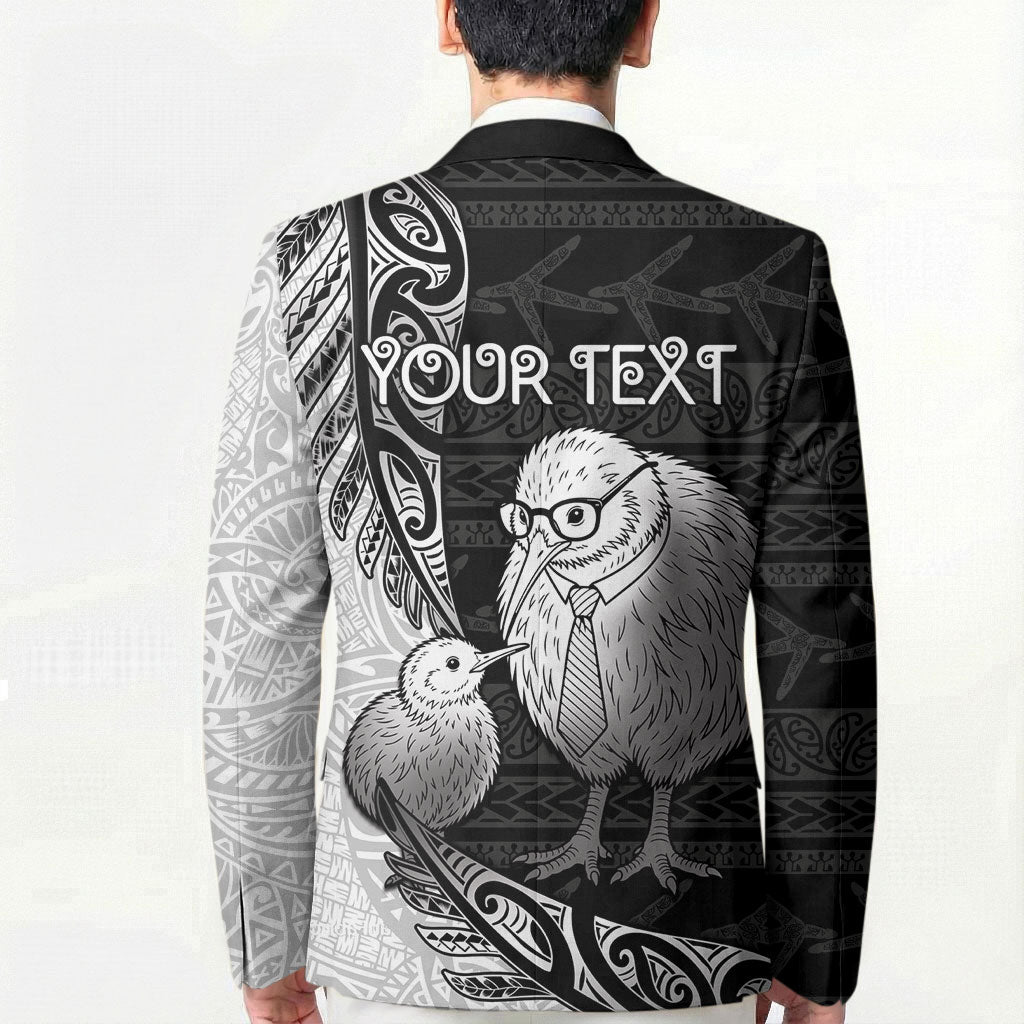 Personalised New Zealand Father's Day Blazer Papa Kiwi Bird Tribal Pattern DT05 - Polynesian Pride