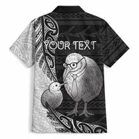 Personalised New Zealand Father's Day Hawaiian Shirt Papa Kiwi Bird Tribal Pattern DT05 - Polynesian Pride