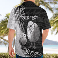 Personalised New Zealand Father's Day Hawaiian Shirt Papa Kiwi Bird Tribal Pattern DT05 - Polynesian Pride