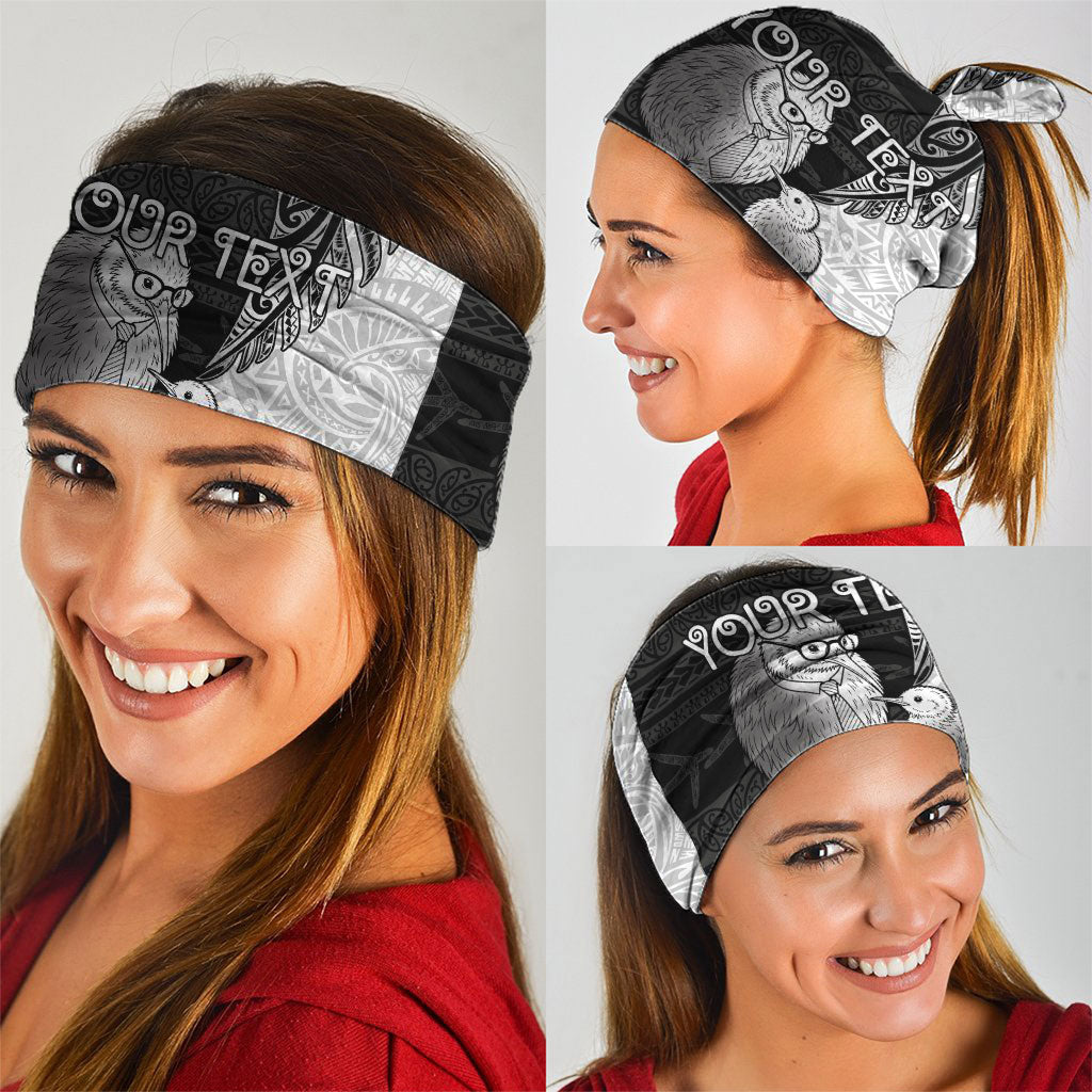 Personalised New Zealand Father's Day Neck Gaiter Papa Kiwi Bird Tribal Pattern DT05 - Polynesian Pride