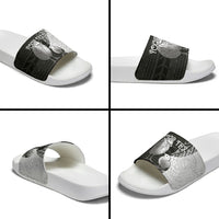 Personalised New Zealand Father's Day Slide Sandals Papa Kiwi Bird Tribal Pattern DT05 - Polynesian Pride