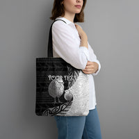 Personalised New Zealand Father's Day Tote Bag Papa Kiwi Bird Tribal Pattern DT05 - Polynesian Pride